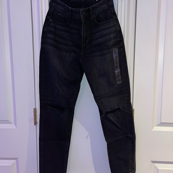 American Eagle Outfitters Denim - High Waisted Black Jeans American Eagle